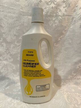 Vintage Sears Roebuck & Co. Humidifier Cleaner 32 Oz. 32-14713  RARE 1/2 full